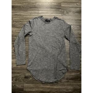 Pacsun Longer Fit Long Sleeve Shirt size Small Gray